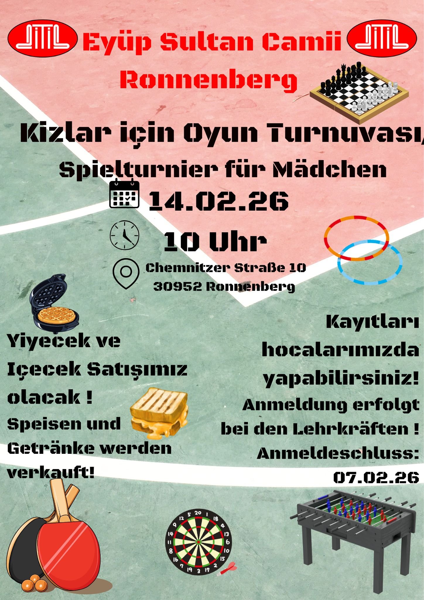 kız Öğrenciler için oyun turnuvası